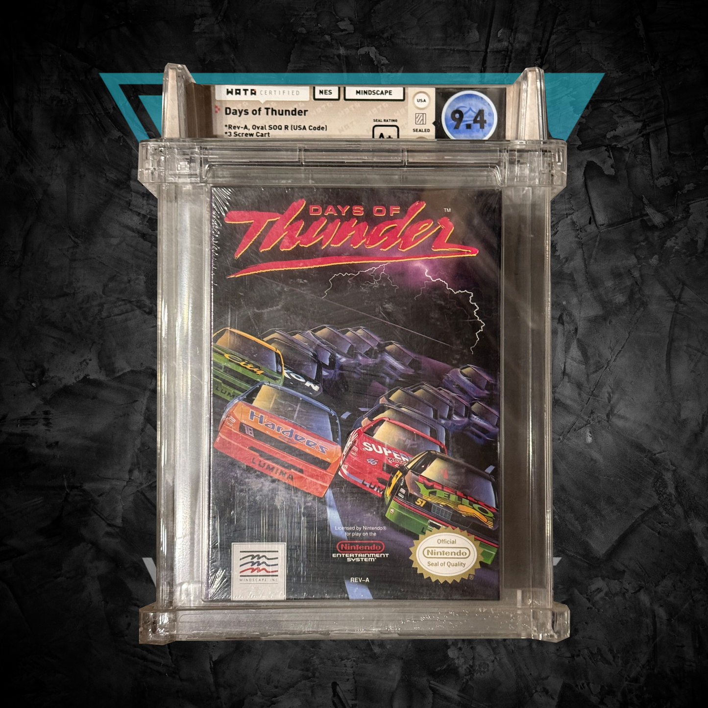 Video Games: NES - "Days of Thunder" - Wata Graded 9.4