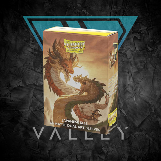 Dragon Shield Sleeves: Japanese DUAL- Matte 'Wood Snake' (60 ct.)