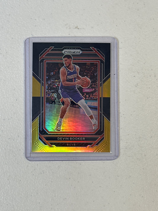 Singles: Basketball Cards- 2022 Prizm Devin Booker Black Gold /5