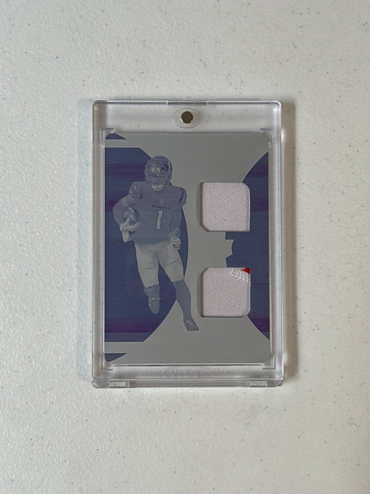 Singles: Football Cards- 2021 National Treasures Jamarr Chase Rookie 1/1