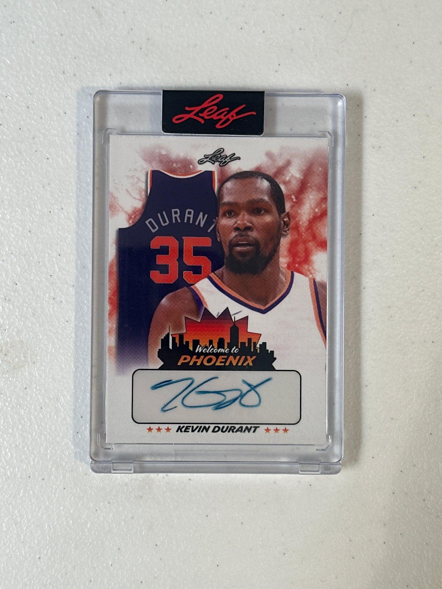 Singles: Basketball Cards- 2023 Leaf Kevin Durant “Welcome To Phoenix” Autograph 10/26