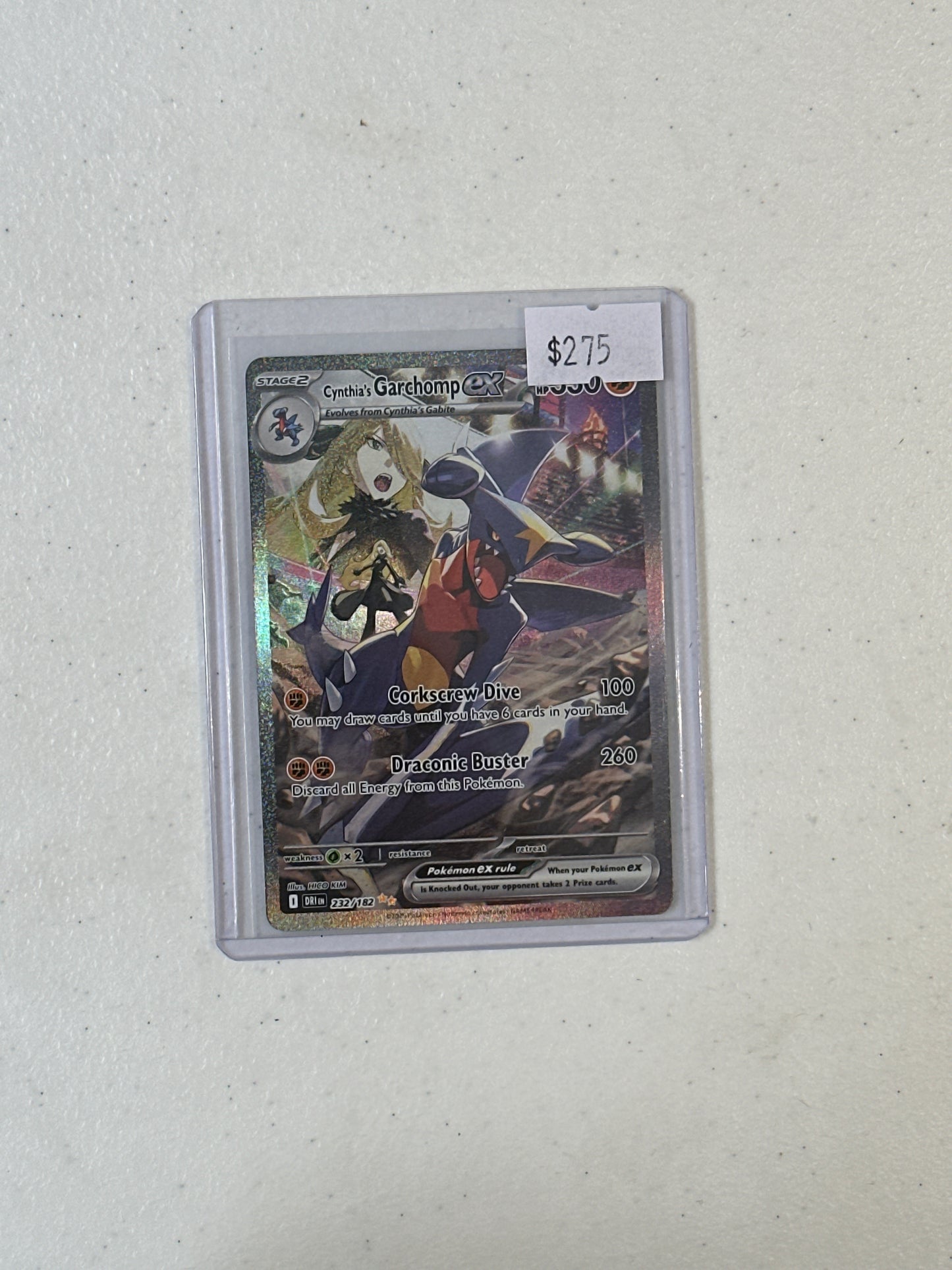 Singles: Pokemon Cards- Cynthia’s Garchomp ex 232/182