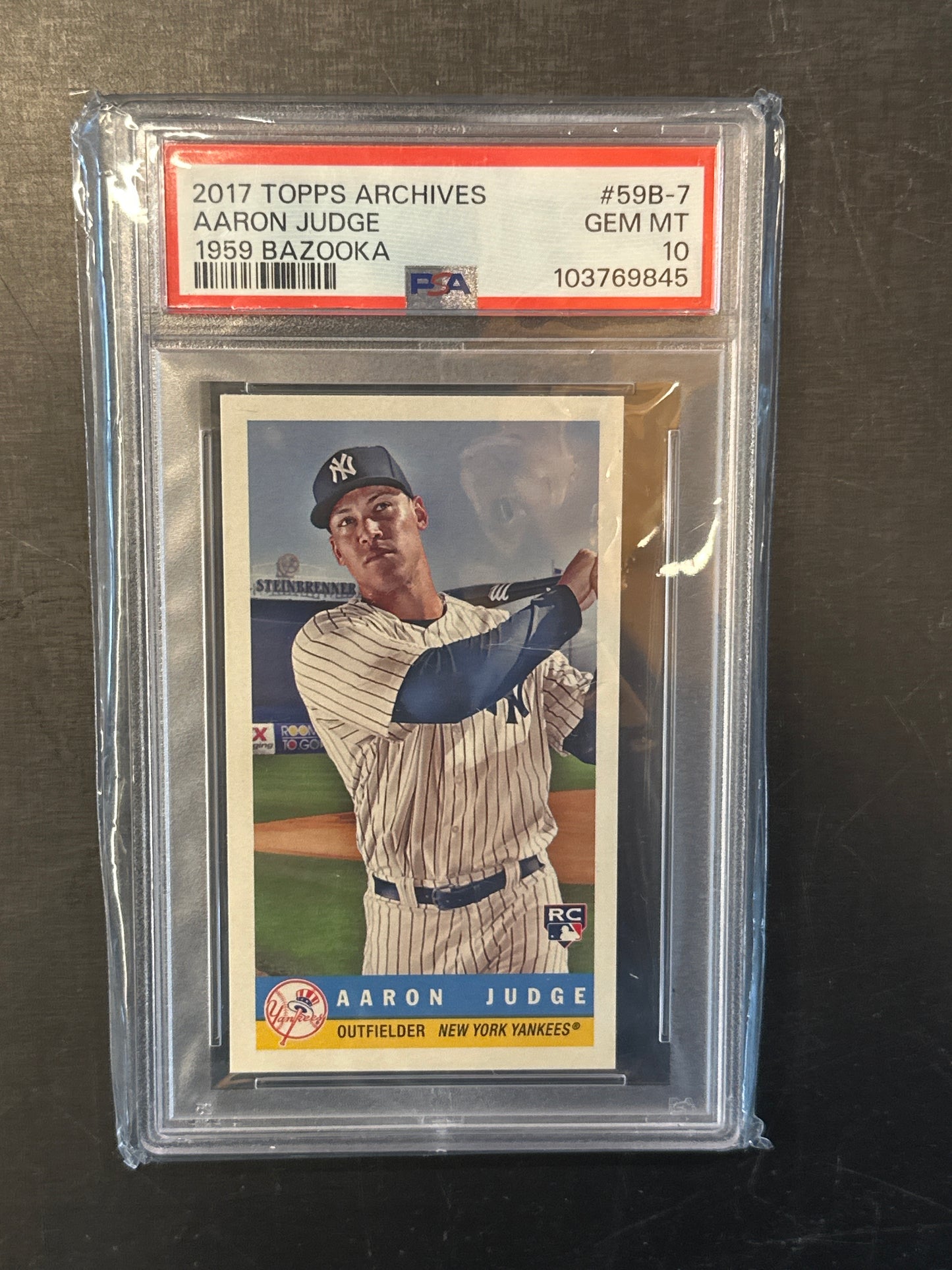 PSA: Baseball Cards- 2017 Topps Archives Aaron Judge 1959 Bazooka PSA 10