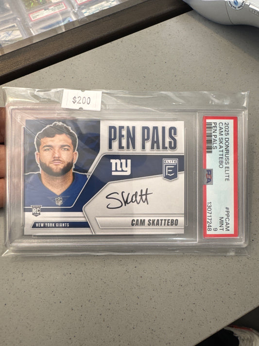 PSA: Football Cards - MINT 9 - 2025 Cam Skattebo Pen Pals Autograph