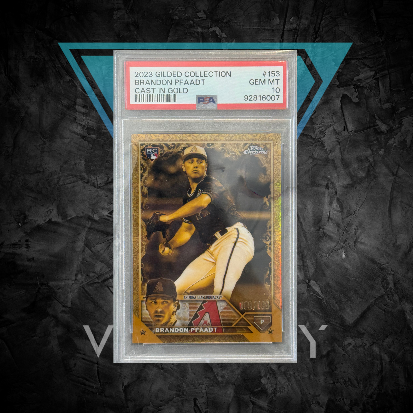 PSA: Baseball Cards - GEM MINT 10 - 2023 Gilded Chrome Brandon Pfaadt /199