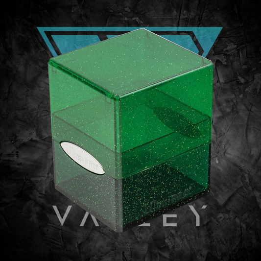 Deckbox: Satin Cube 100+ Glitter- Green