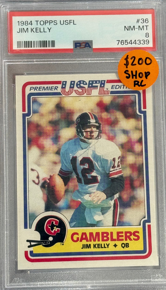 PSA: Football Cards - NM-MT 8 - 1984 Topps USFL Jim Kelly