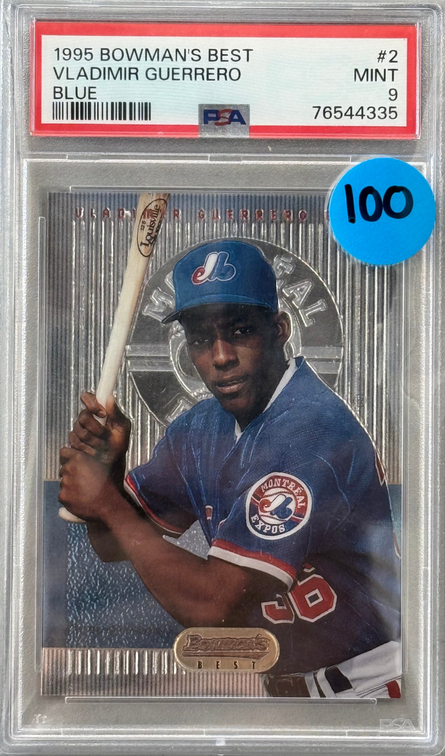 PSA: Baseball Cards - MINT 9 - 1995 Bowmans Best Vladimir Guerrero