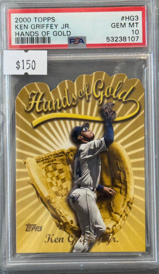 PSA: Baseball Cards - GEM MINT 10 - 2000 Topps Ken Griffey Jr Hands Of Gold