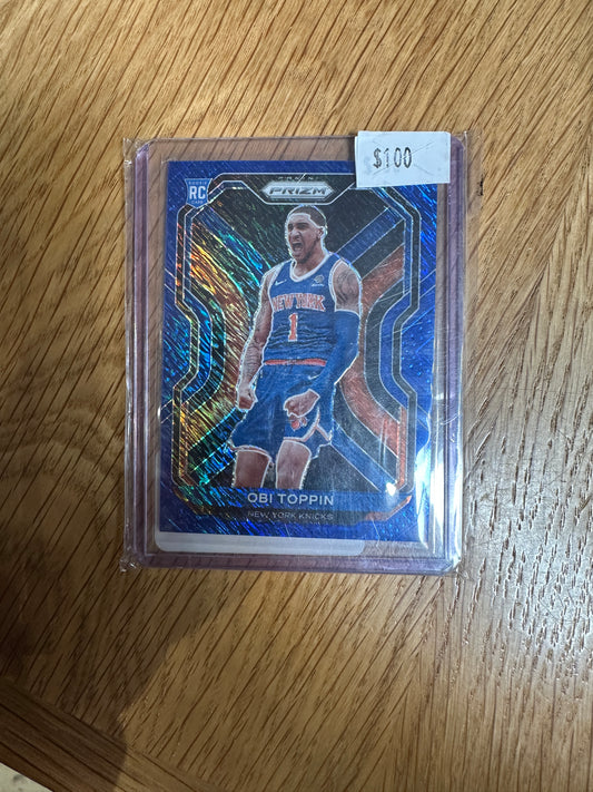 2021 Panini Prizm Obi Toppin #280 Blue Shimmer /35