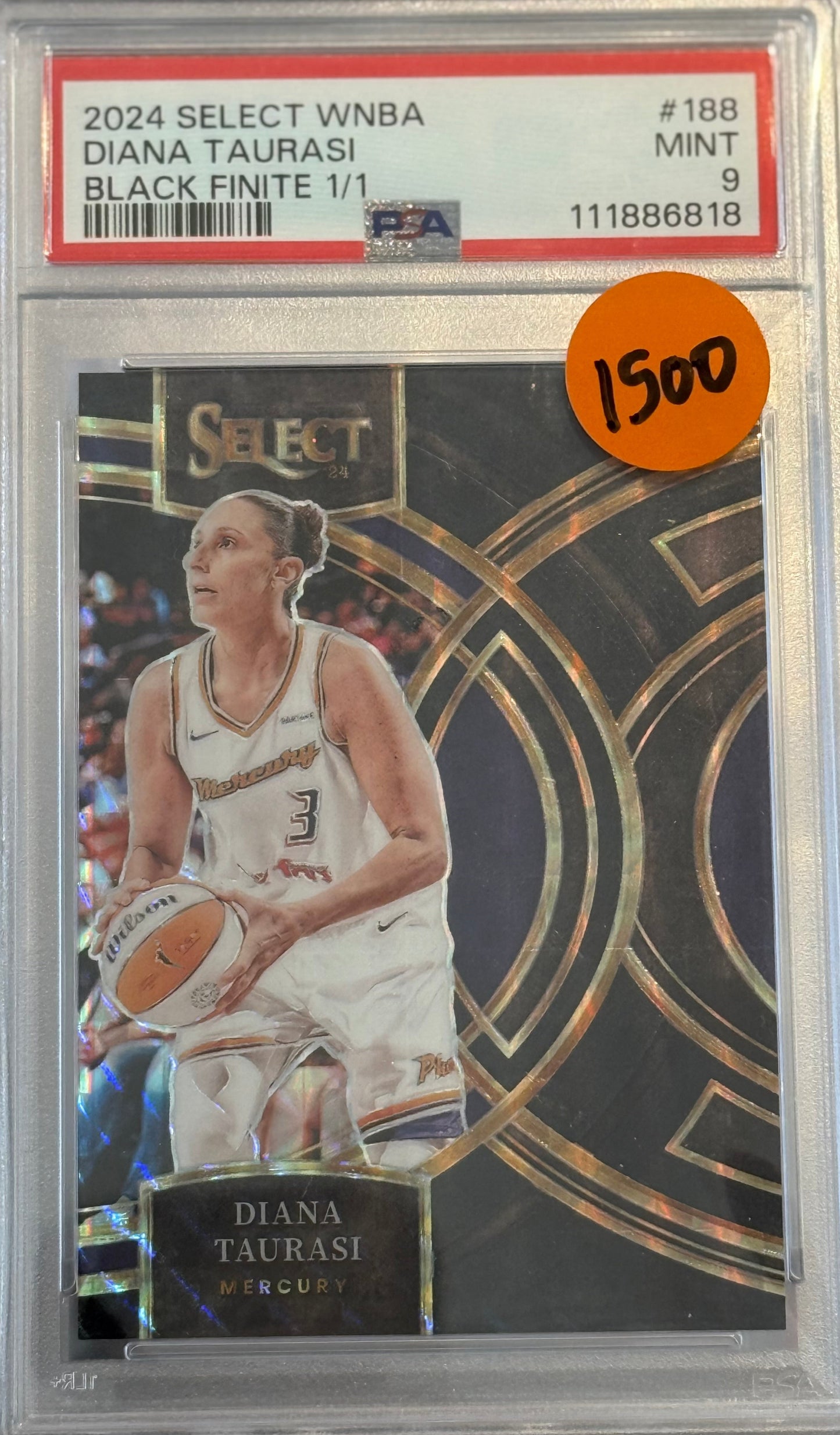 PSA: Basketball Cards - MINT 9 - 2024 Panini Select WNBA Diana Taurasi Black Finite 1/1