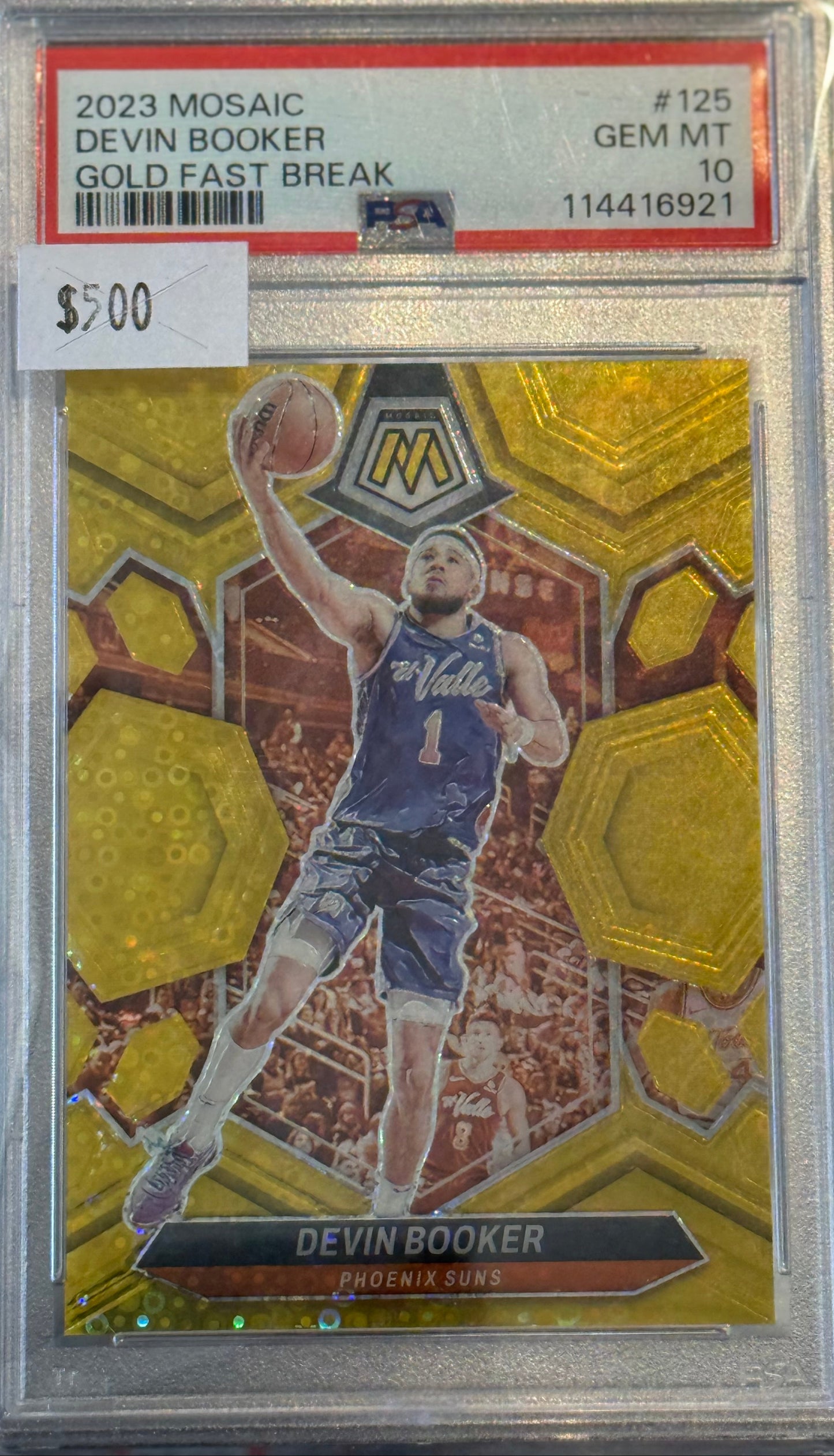 PSA: Basketball Cards - GEM MINT 10 - 2023 Mosaic Devin Booker Gold