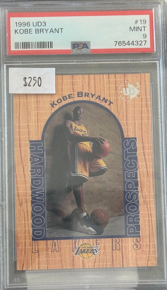 PSA: Basketball Cards - MINT 9 - 1996 UD3 Kobe Bryant