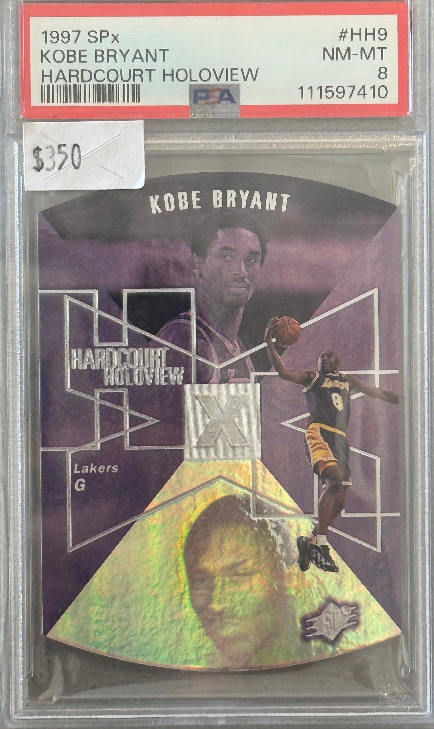 PSA: Basketball Cards - NM-MT 8 - 1997 SPX Hardcourt Kobe Bryant