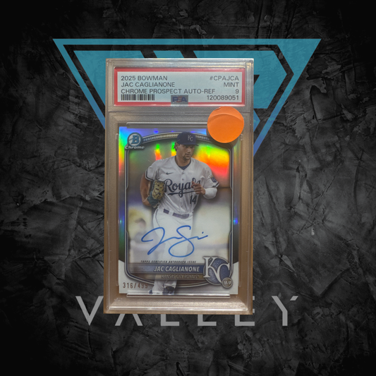 PSA: Baseball Cards - Mint 9- 2025 Bowman Chrome Refractors Jac Caglionne Auto