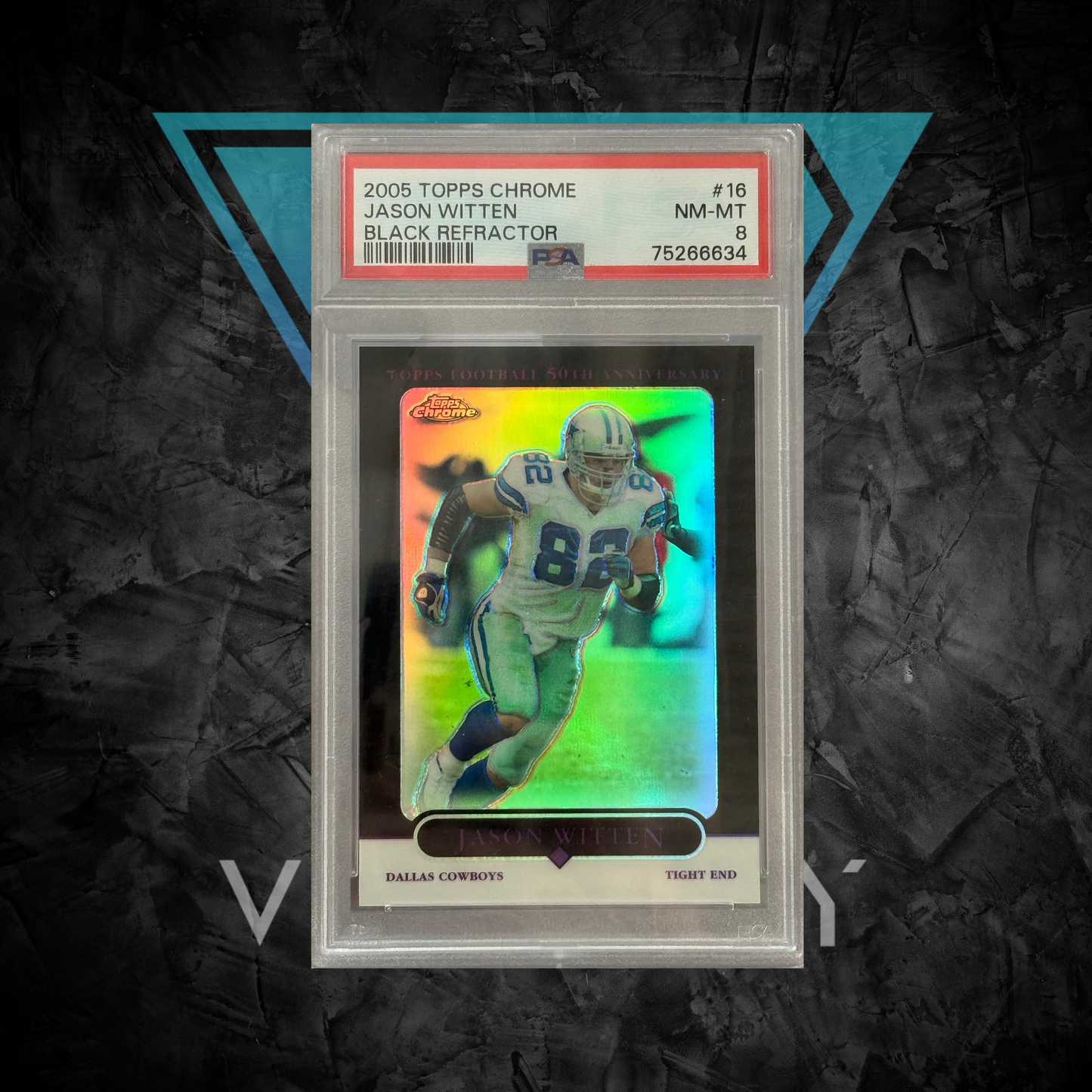 PSA: Football Cards - NM-MT 8 - 2005 Topps Chrome Jason Witten Black