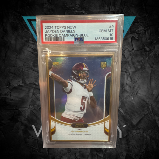 PSA: Football Cards - MINT 10- 2024 Topps Now Jayden Daniels Rookie Campaign Blue /75