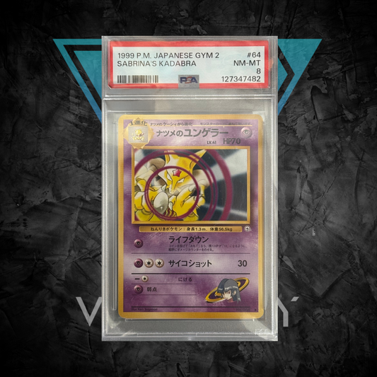 PSA: Pokémon TCG - NM-MT 8 - 1999 P.M. Japanese GYM 2 Sabrina's Kadabra - #64