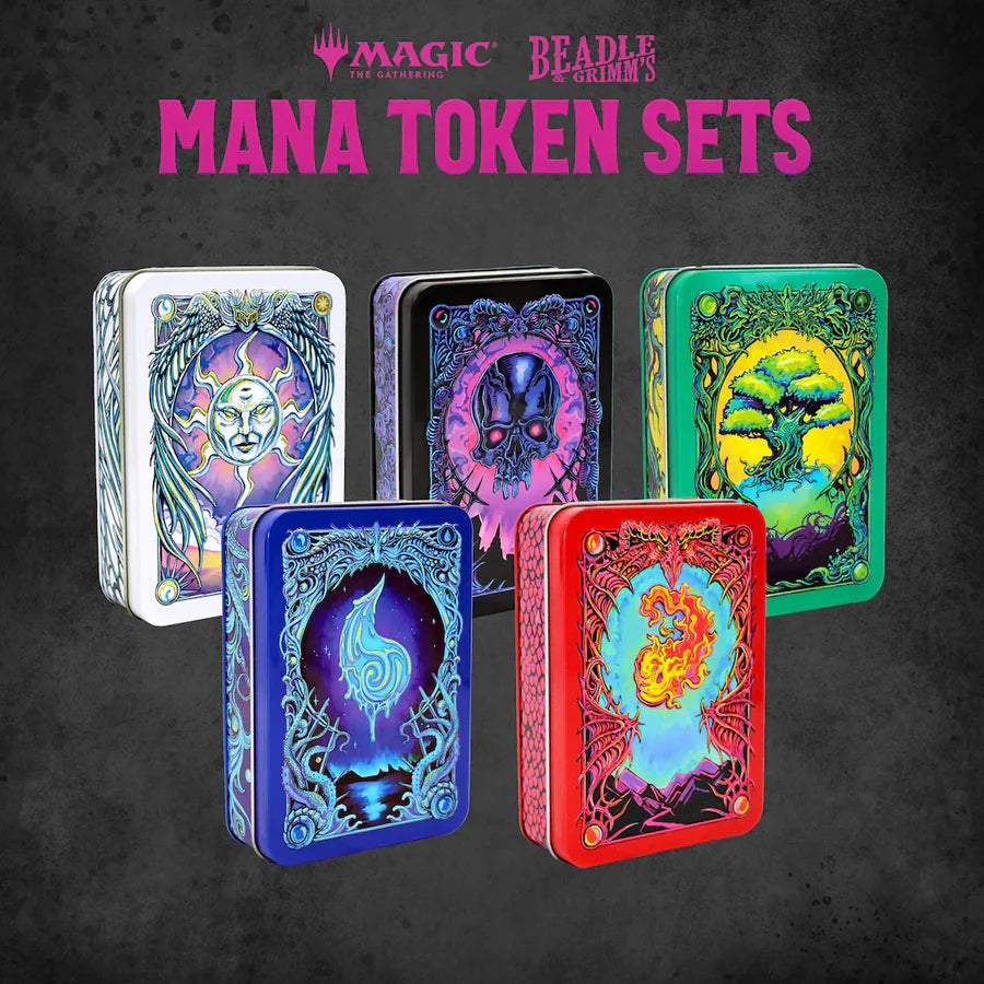 Magic the Gathering: MTG - Token Set – Red Mana Metal Token Set