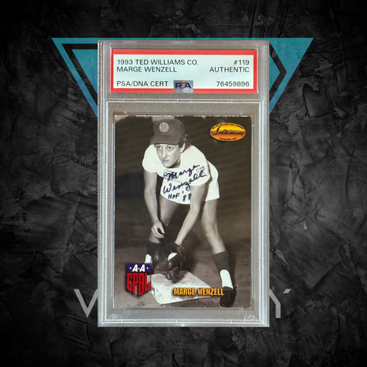 PSA: Baseball Cards - AUTHENTIC - 1993 Ted Williams Co. Marge Wenzell PSA/DNA Cert - #119