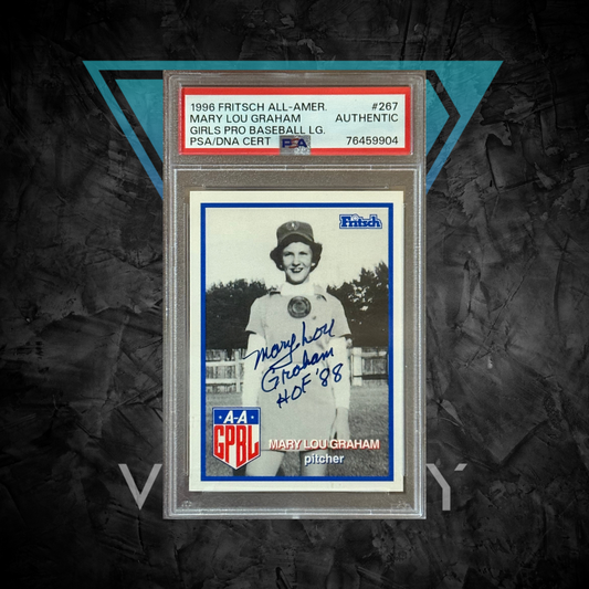 PSA: Baseball Cards - AUTHENTIC - 1996 Fritsch All-Amer Mary Lou Graham Girls Pro Baseball LG. PSA/DNA Cert - #267