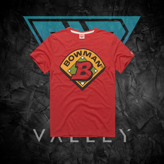 Sports Apparel: BOWMAN RED Logo - T-Shirt (by Homage)
