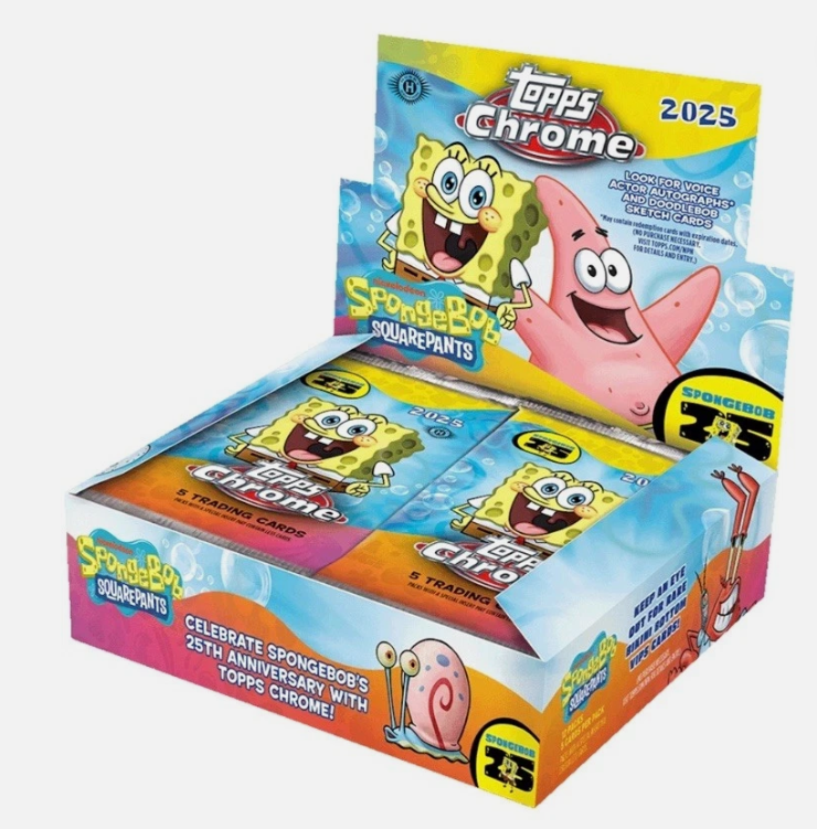 2025 Topps Chrome Spongebob Squarepants Hobby Box