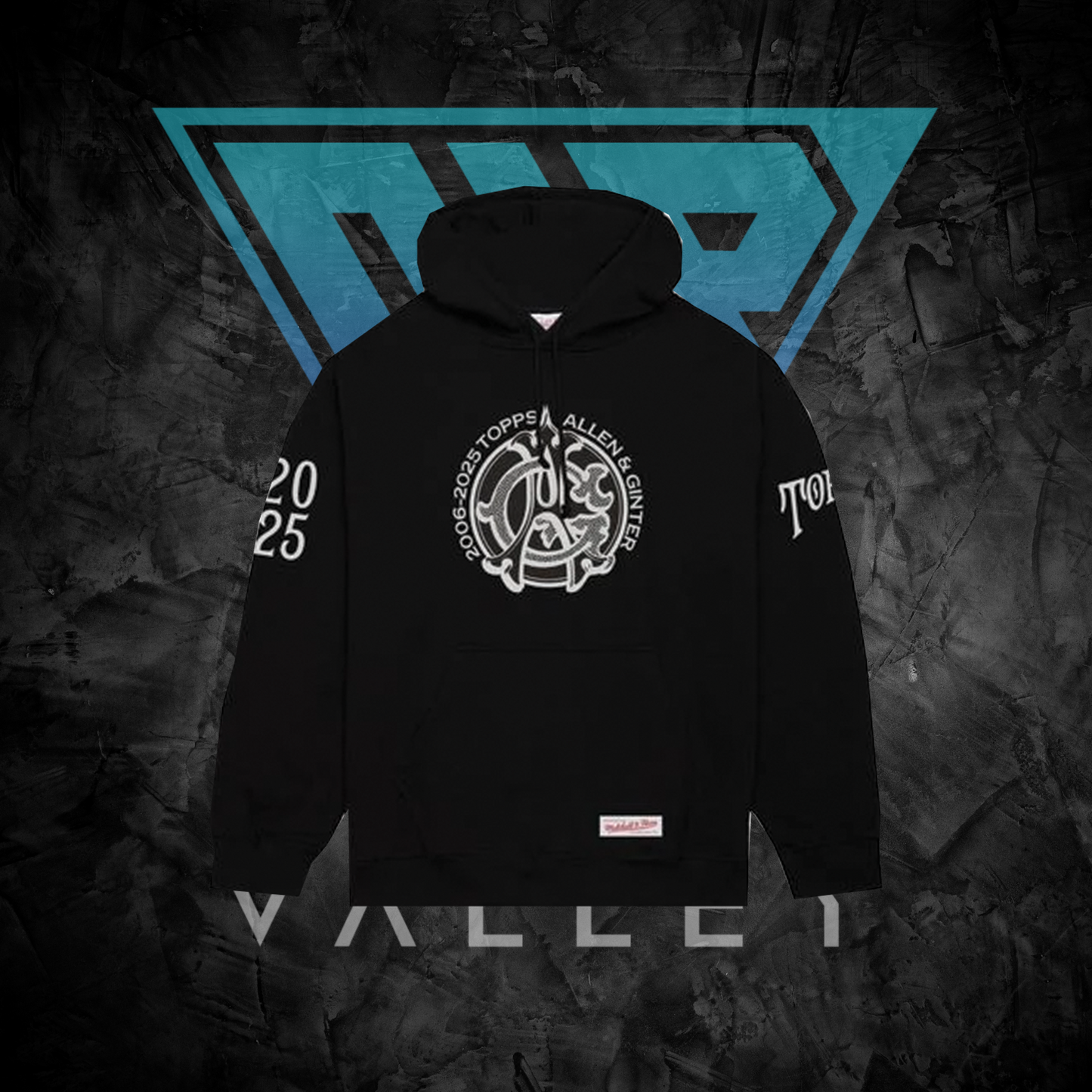 Sports Apparel: Black Topps Mitchell & Ness Allen & Ginter - Hoodie