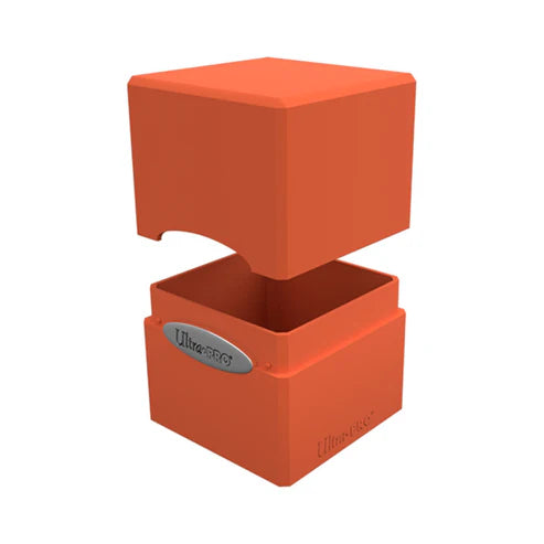 Deckbox: Satin Cube 100+ Solid- Orange, Pumpkin