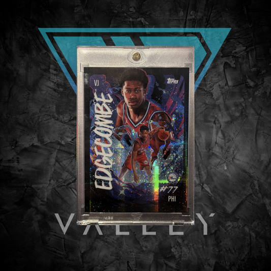 Basketball Singles: 2025 Topps Chrome Basketball VJ Edgecombe Ultra Violet SSP (Case Hit)