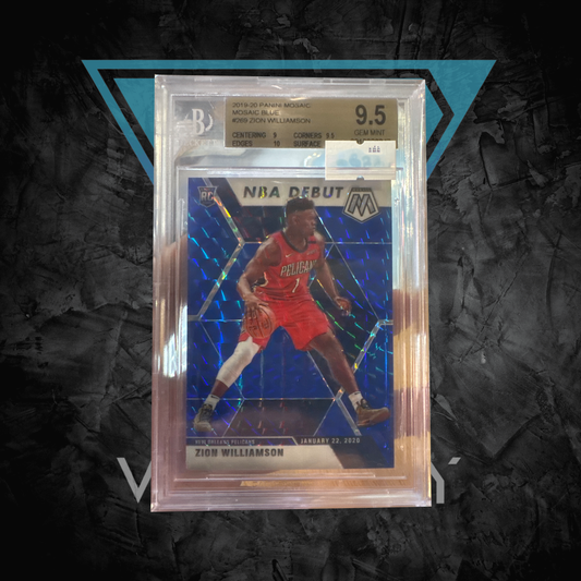 PSA: Basketball Cards - BGS 9.5 - 2019 Panini Mosaic Blue Zion Williamson NBA Debut