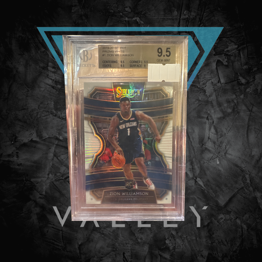 PSA: Basketball Cards - BGS 9.5 - 2019 Panini Select Zion Williamson white /149 bookend