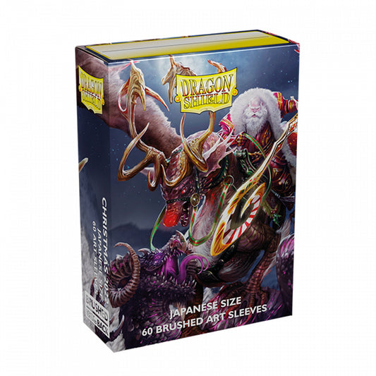 Dragon Shield Sleeves: Japanese- Brushed 'Christmas Dragon 2022' Art, Limited Edition (60 ct.)