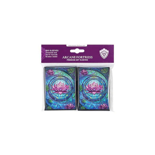 Card Sleeves: Standard- Matte Art- Stained Glass- Blossom Grace (100 ct)