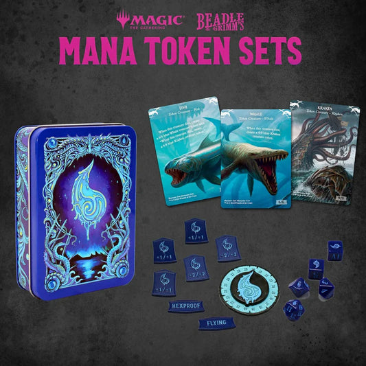 Magic The Gathering: MTG – Token Set: Blue Mana Metal Token Set