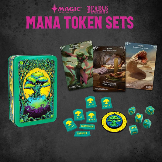 Magic The Gathering: MTG - Token Set- Green Mana Metal Token Set