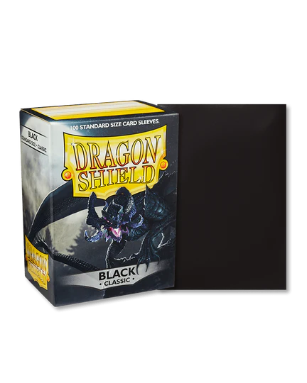 Dragon Shield Sleeves: Standard- Classic Black (100 ct.)