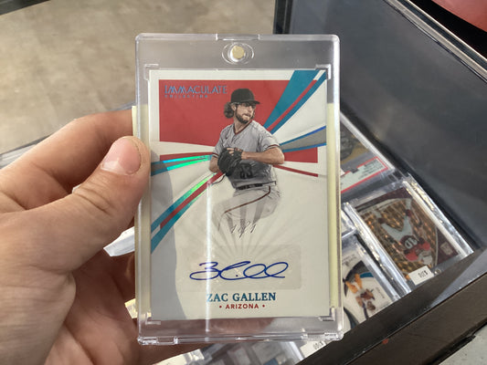 2021 Panini Immaculate Zac Gallen 1/1 auto