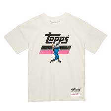 Sports Apparel: Topps Heritage x Mitchell & Ness Shirt (Cream)