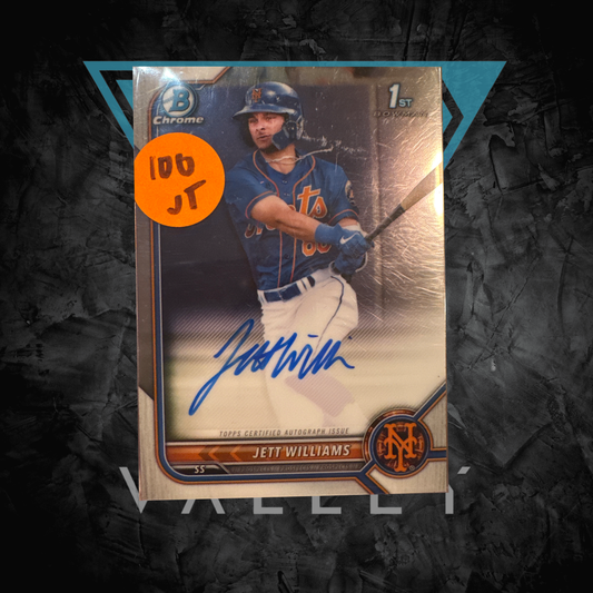 Singles: 2022 Bowman Chrome Jett Williams Autograph