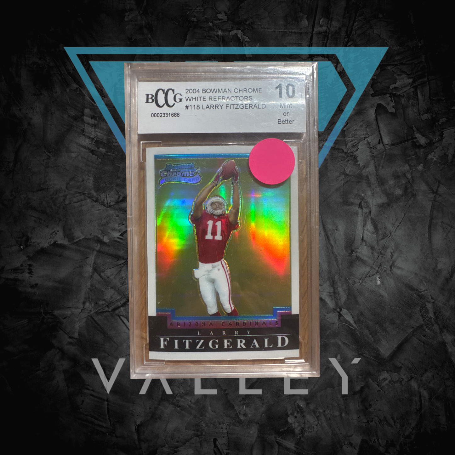 Singles: 2004 Bowman Chrome Larry Fitzgerald White Refractors (BCCG 10)