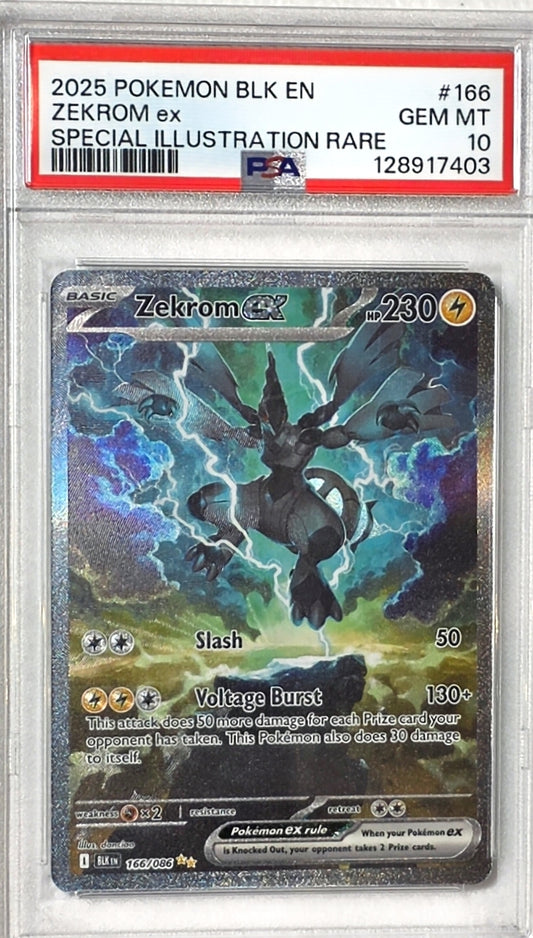 PSA: Pokémon Cards - Zekrom ex Special Illustration Rare 166/086 PSA 10