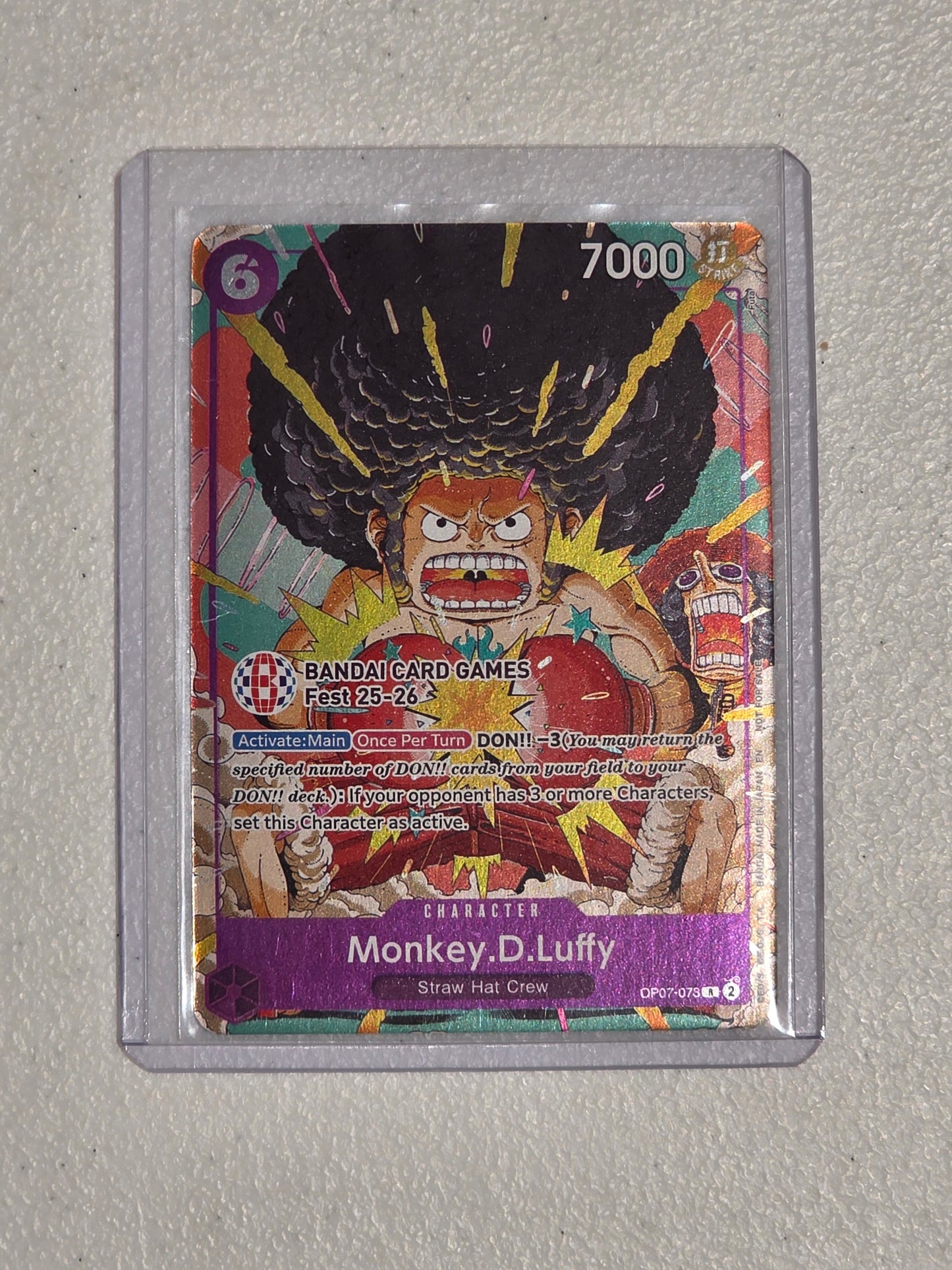 Singles: One Piece Cards- Monkey.D.Luffy Bandai Fest 25-26 OP07-073