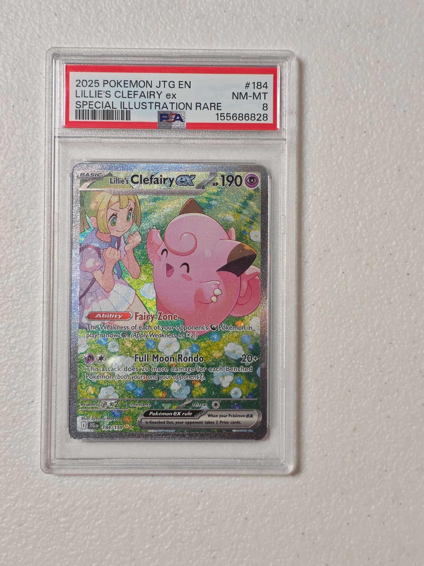 PSA: Pokémon Cards - Lillie's Clefairy ex Special Illustration Rare PSA 8