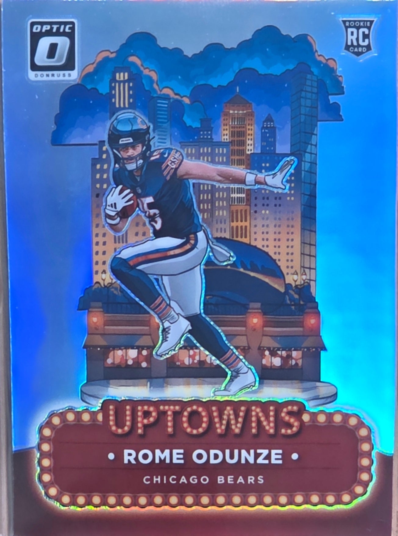 Singles: Football Cards- 2024 Donruss Optic Rome Odunze Uptown