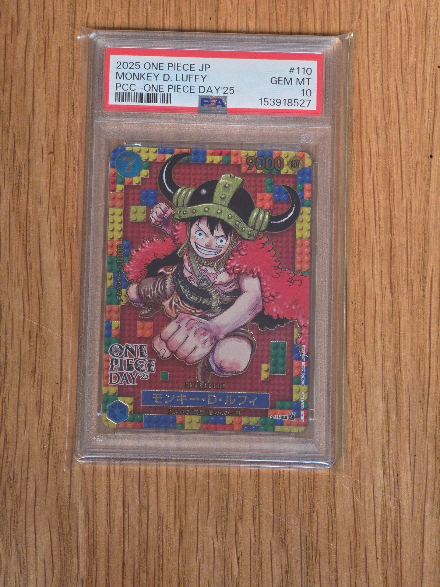 PSA: One Piece Cards- 2025 One Piece JP Monkey.D.Luffy One Piece Day 25 - PSA 10