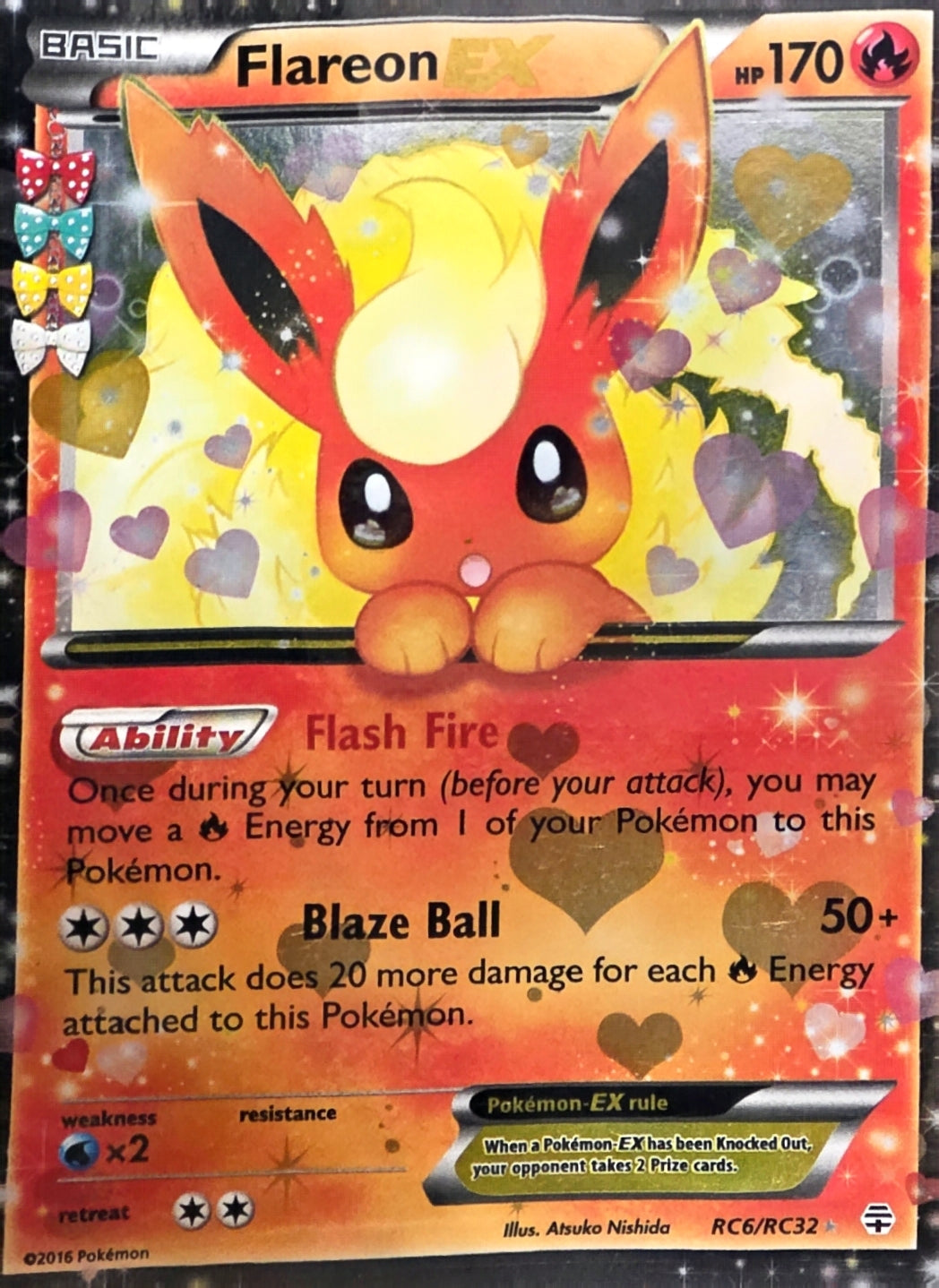 Singles: Pokemon Cards - Flareon EX RC6/RC32