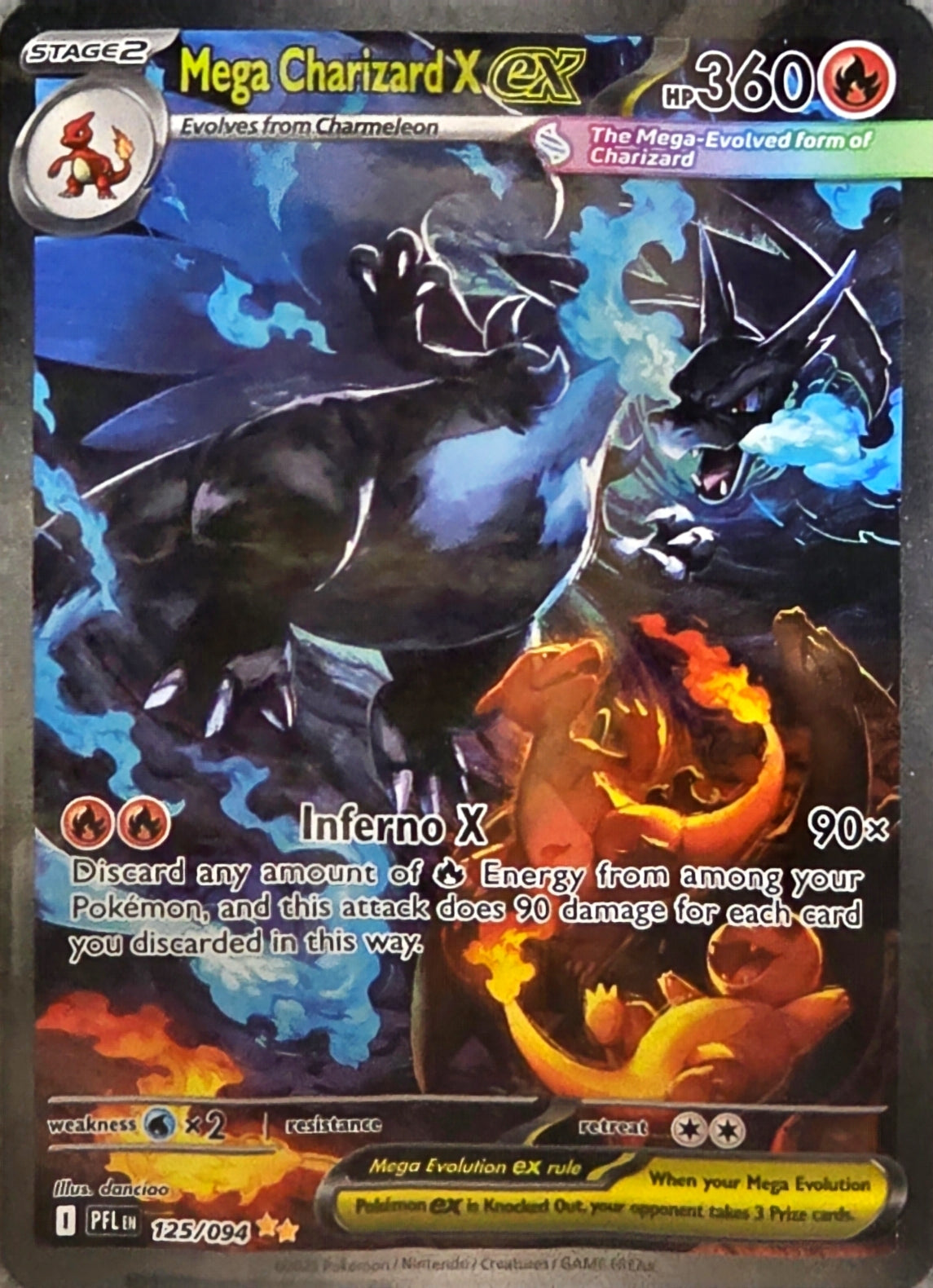Singles: Pokemon Cards - Mega Charizard X ex Special Illustration Rare 125/094
