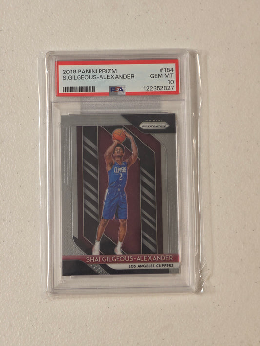 PSA: Basketball Singles - 2018 Prizm Shai Gilgeous Alexander PSA 10
