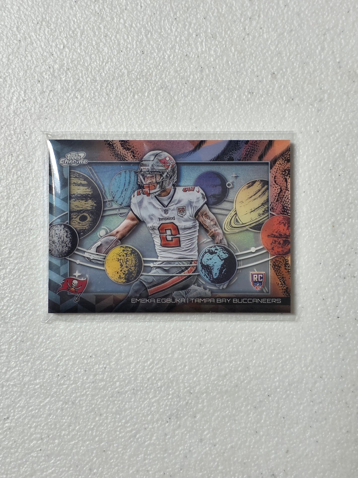 Singles: Football Cards- 2025 Cosmic Chrome Emeka Egbuka Planetarium SP